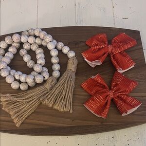 Rust colored Bow Hair Clips for Kids